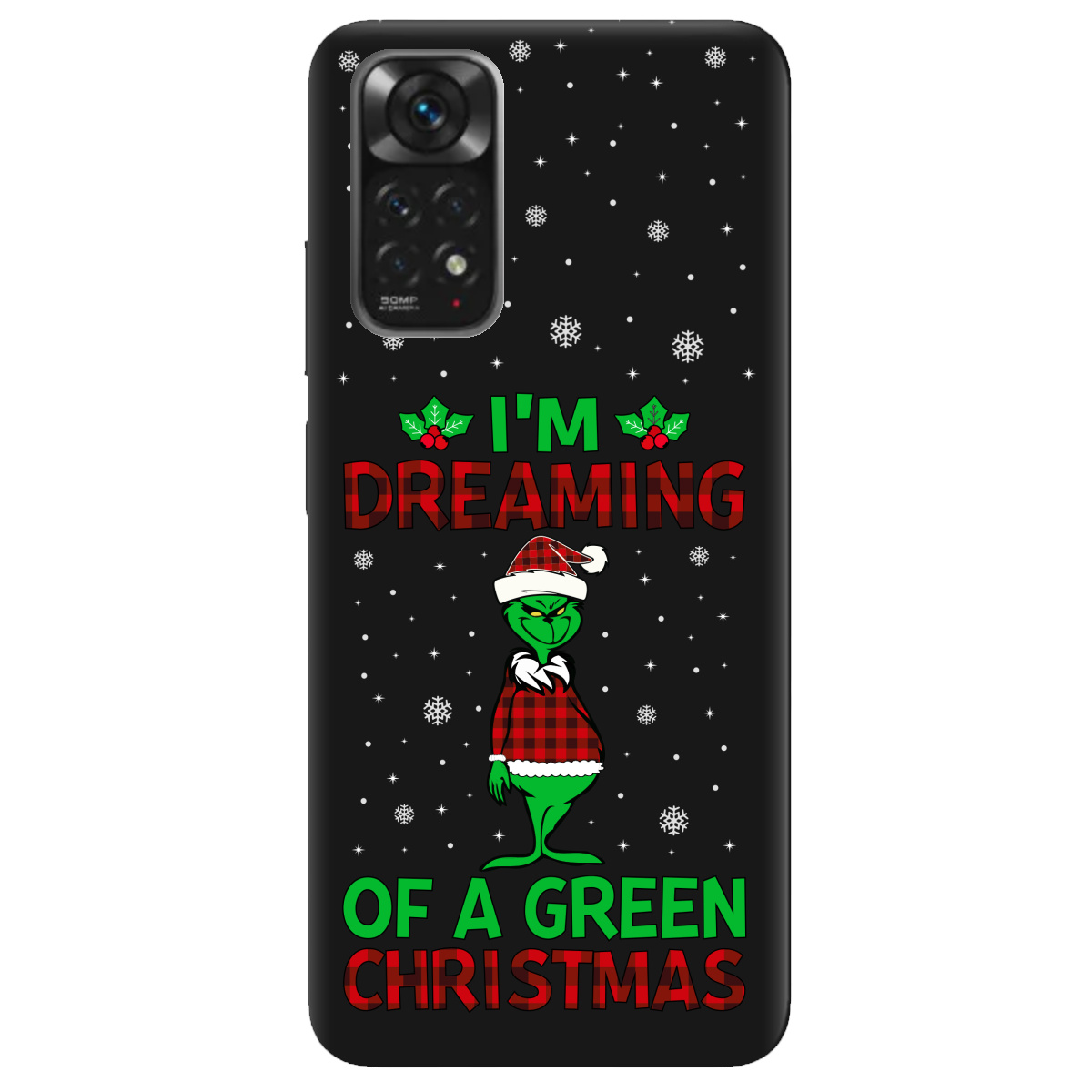 Чохол для Xiaomi Redmi Note 11 чорний матовий soft touch I'm dreaming - фото 1